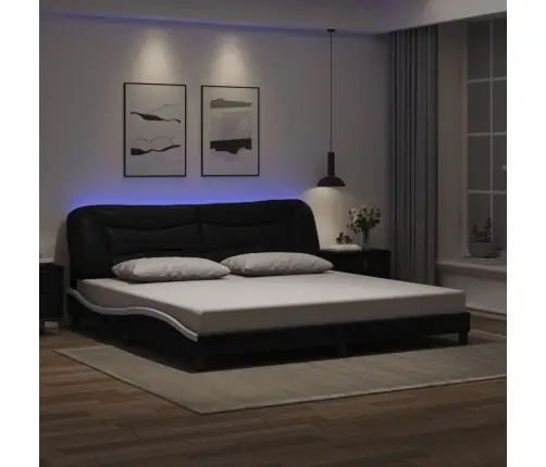 Voodiraam Led-Iga Ilma Madratsita Hvar, Must Ja Valge, 200X200 Cm