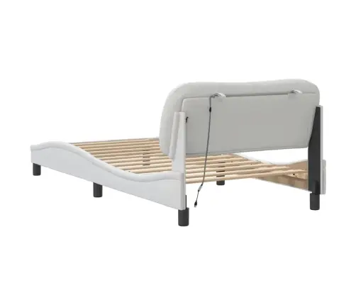 Voodiraam Led-Iga Ilma Madratsita Hvar, Valge, 100X203 Cm