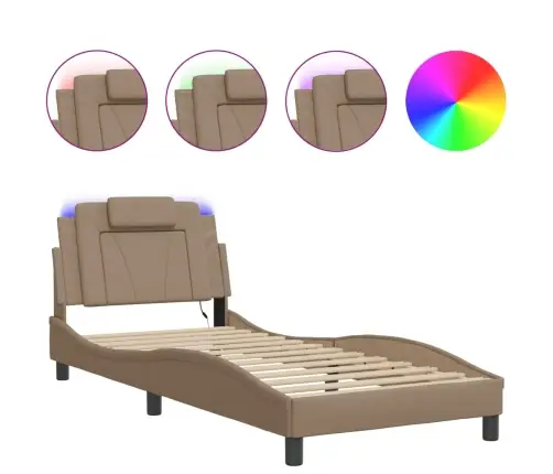 Voodiraam Viana Lediga Ilma Madratsita, Cappuccino, 80 X 200 Cm