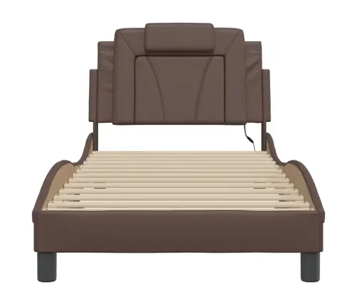 Voodiraam Viana Lediga Ilma Madratsita, Pruun, 90 X 190 Cm