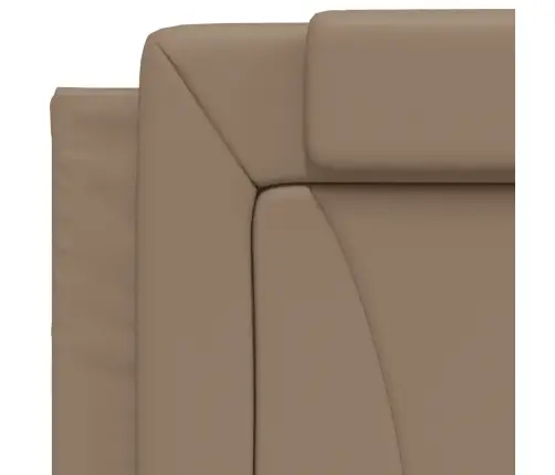 Gultas Rāmis Ar Led, Kapučīno, 90X200 Cm, Mākslīgā Āda Vidaxl