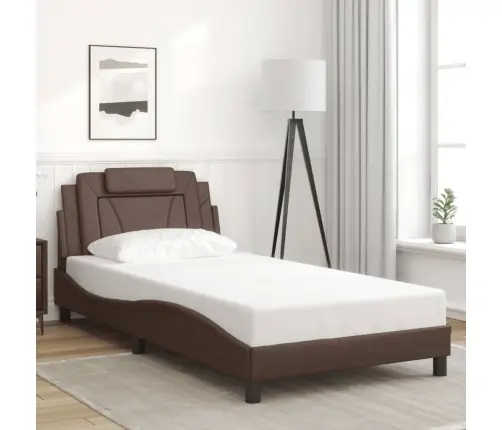 Lovos Rėmas, Viana, Su Led Be Čiužinio, Rudos Spalvos, 100X200Cm