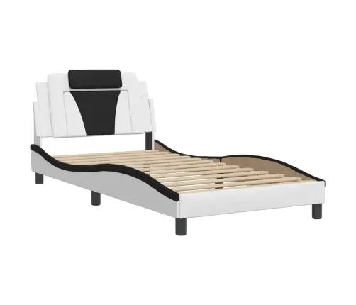 Lovos Rėmas, Viana, Su Led Be Čiužinio, Baltas Ir Juodas, 100X200Cm