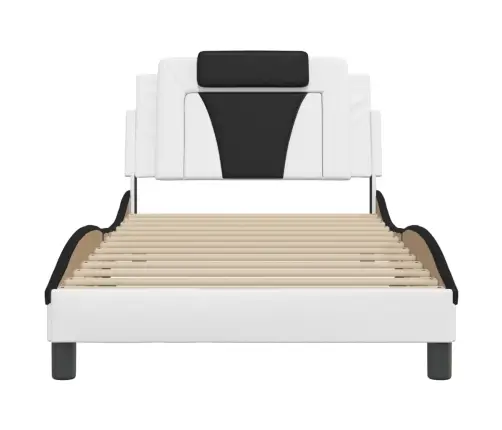 Lovos Rėmas, Viana, Su Led Be Čiužinio, Baltas Ir Juodas, 100X200Cm