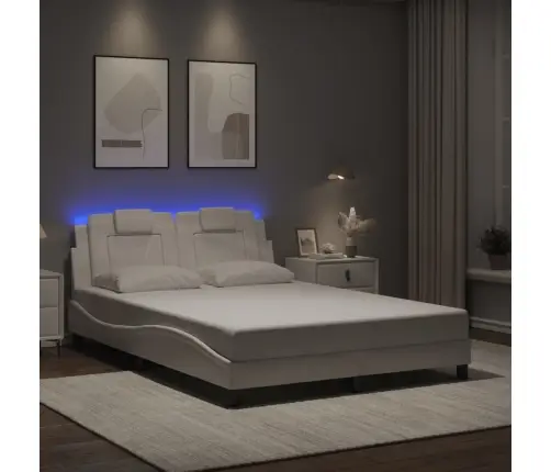 Voodiraam Viana Lediga Ilma Madratsita, Valge, 120 X 200 Cm