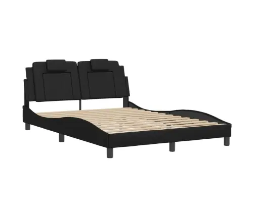 Lovos Rėmas, Viana, Su Led Be Čiužinio, Juodos Spalvos, 140X190Cm