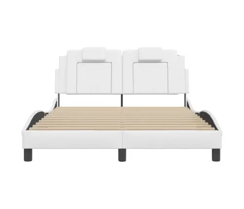 Lovos Rėmas, Viana, Su Led Be Čiužinio, Baltos Spalvos, 140X200Cm
