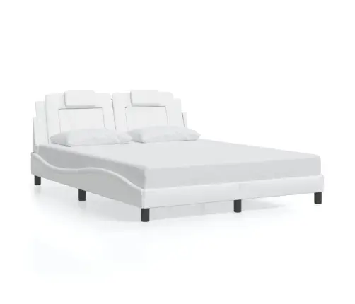 Lovos Rėmas, Viana, Su Led Be Čiužinio, Baltos Spalvos, 160X200Cm