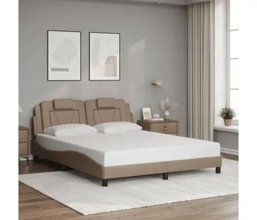 Lovos Rėmas, Viana, Su Led Be Čiužinio, Kapučino Spalvos, 160X200Cm