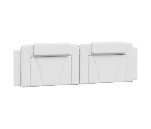 Gultas Rāmis Ar Led, Balts, 180X200 Cm, Mākslīgā Āda Vidaxl