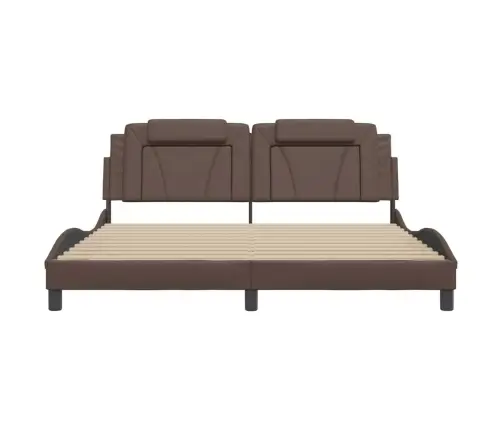 Lovos Rėmas, Viana, Su Led Be Čiužinio, Rudos Spalvos, 180X200Cm