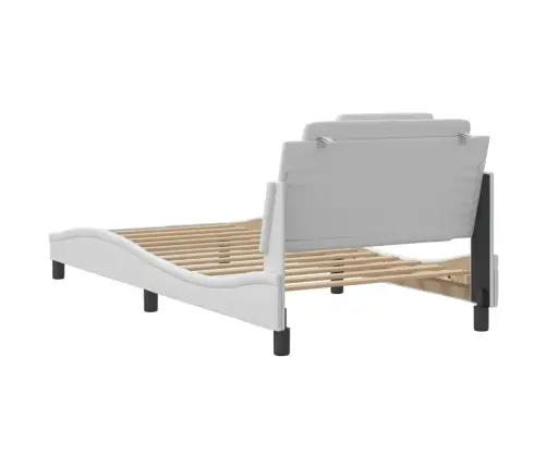 Gultas Rāmis, Viana, Ar Led Bez Matrača, Balts, 100X203 Cm Vidaxl