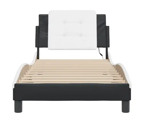 Voodiraam Lediga Ilma Madratsita Zadar, Must Ja Valge, 100 X 200 Cm