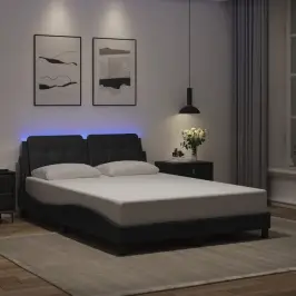 Lovos Rėmas Su Led Be Čiužinio, Zadar, Juodos Spalvos, 120X200Cm Lovos Rėmas Su Led Be Čiužinio, Zadar, Juodos Spalvos, 120X200Cm