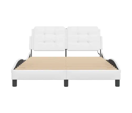 Lovos Rėmas Su Led Be Čiužinio, Zadar, Baltos Spalvos, 120X200Cm