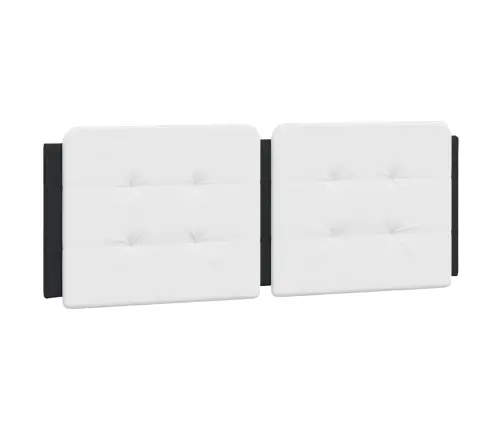 Gultas Rāmis Ar Led, Melns Un Balts, 140X190 Cm, Mākslīgā Āda Vidaxl