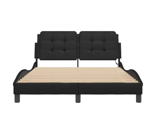 Lovos Rėmas Su Led Be Čiužinio, Zadar, Juodos Spalvos, 140X200Cm
