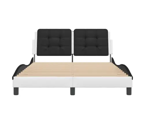 Lovos Rėmas Su Led Be Čiužinio, Zadar, Baltas Ir Juodas, 140X200Cm