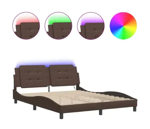 Voodiraam Lediga Ilma Madratsita Zadar, Pruun, 160 X 200 Cm