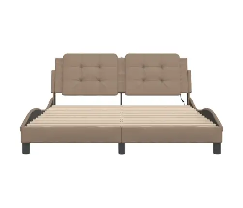 Lovos Rėmas Su Led Be Čiužinio, Zadar, Kapučino Spalvos, 160X200Cm