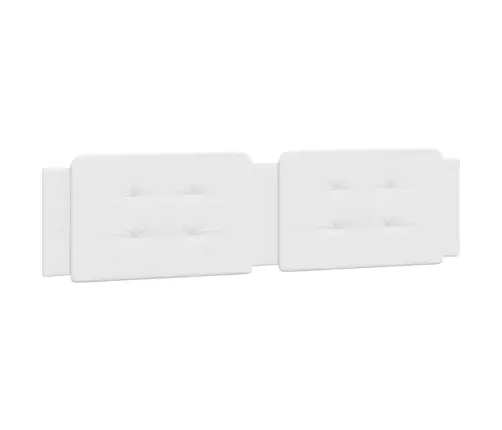 Gultas Rāmis Ar Led, Balts, 200X200 Cm, Mākslīgā Āda Vidaxl