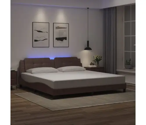 Lovos Rėmas Su Led Be Čiužinio, Zadar, Rudos Spalvos, 200X200Cm