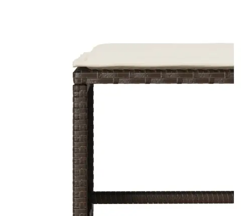 Sofos Komplektas Su Pagalvėlėmis, 6 Dalių, Rudas, Poliratanas