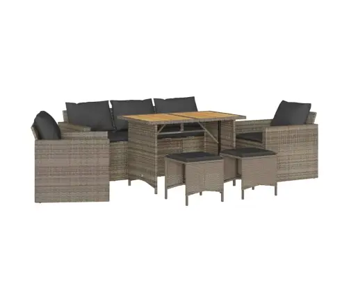 6-Osaline Aiadiivani Komplekt Patjadega, Hall, Polürotang