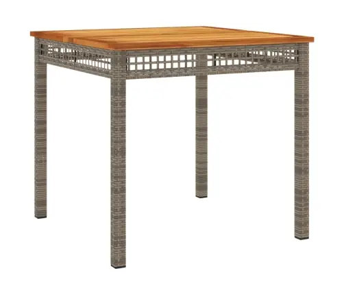 5-Daļīgs Dārza Mēbeļu Komplekts, Matrači, Pelēka Pe Rotangpalma Vidaxl