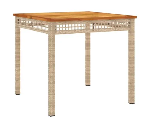 Sodo Komplektas Su Pagalvėlėmis, 5 Dalių, Smėlio, Poliratanas