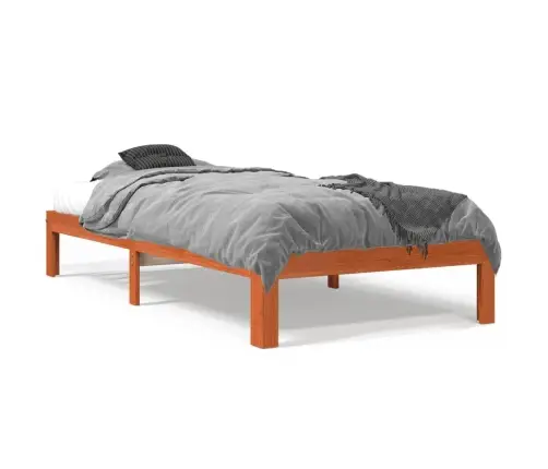 Voodiraam Ilma Madratsita, Vahapruun, 75 X 190 cm Männipuit