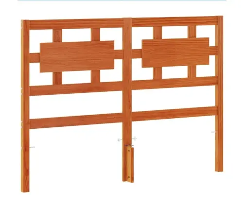 Galvgalis, Vaska Brūns, 135 Cm, Priedes Masīvkoks Vidaxl