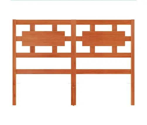 Galvgalis, Vaska Brūns, 135 Cm, Priedes Masīvkoks Vidaxl