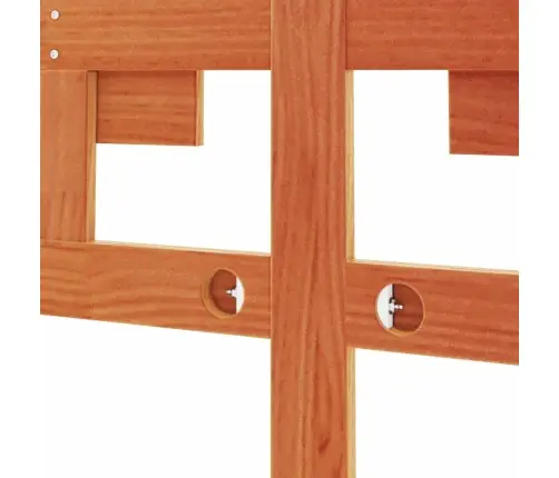 Galvgalis, Vaska Brūns, 135 Cm, Priedes Masīvkoks Vidaxl