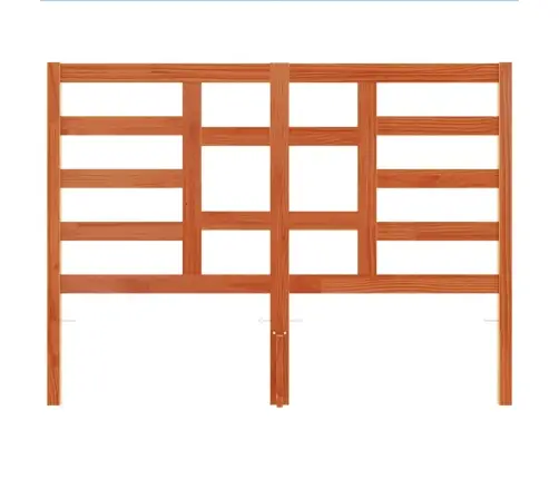 Galvgalis, Vaska Brūns, 135 Cm, Priedes Masīvkoks Vidaxl