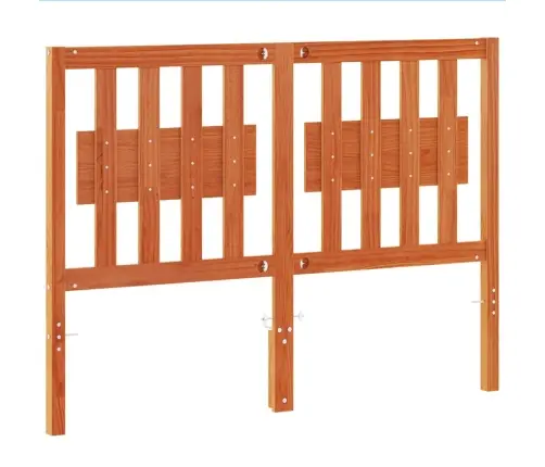 Galvgalis, Vaska Brūns, 135 Cm, Priedes Masīvkoks Vidaxl