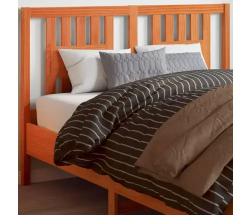 Galvgalis, Vaska Brūns, 140 Cm, Priedes Masīvkoks Vidaxl