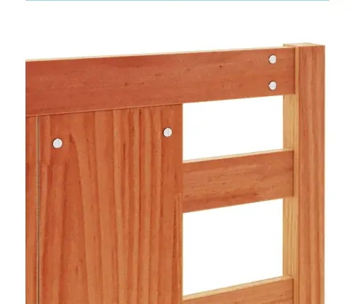 Galvgalis, Vaska Brūns, 135 Cm, Priedes Masīvkoks Vidaxl