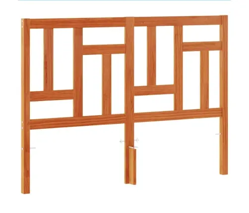 Galvgalis, Vaska Brūns, 135 Cm, Priedes Masīvkoks Vidaxl