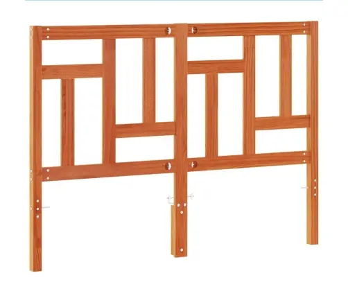 Galvgalis, Vaska Brūns, 135 Cm, Priedes Masīvkoks Vidaxl