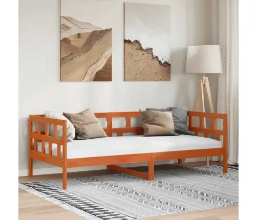 Lova Be Čiužinio, Vaško Ruda, 80X200cm Pušies Masyvas