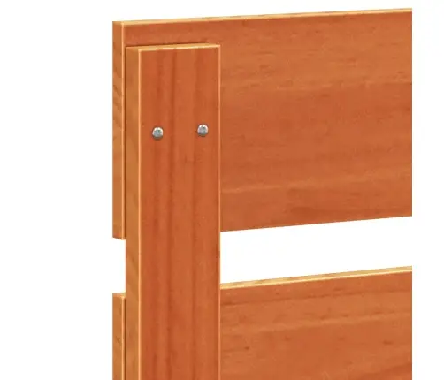 Galvgalis, Vaska Brūns, 180 Cm, Priedes Masīvkoks Vidaxl