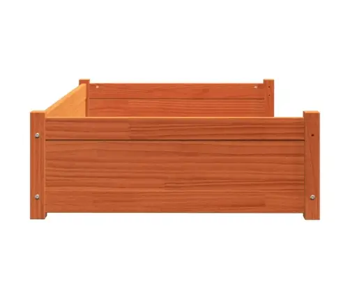 Suņu Gulta, Vaska Brūna, 105,5X75,5X28 Cm, Priedes Masīvkoks Vidaxl