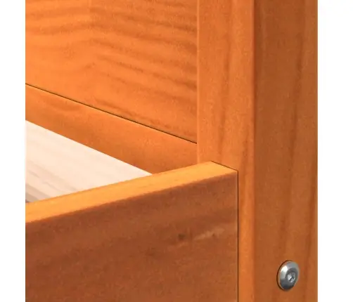 Suņu Gulta, Vaska Brūna, 105,5X75,5X28 Cm, Priedes Masīvkoks Vidaxl