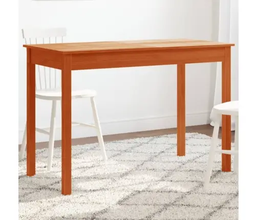 Virtuves Galds, Vaska Brūnas, 110X55X75 Cm, Priedes Masīvkoks Vidaxl