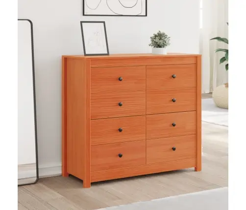 Külgkapp, Vahapruun, 100 X 40 X 90 cm Männipuit