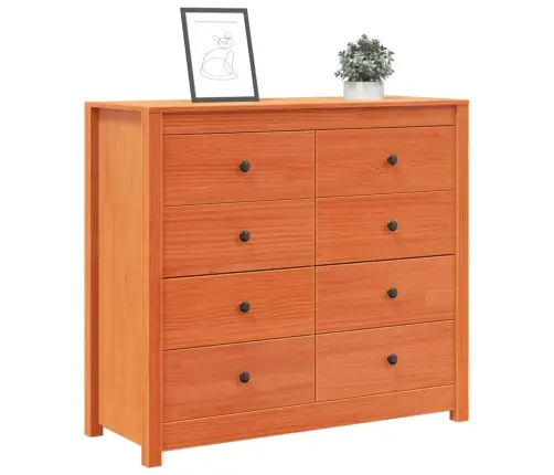 Külgkapp, Vahapruun, 100 X 40 X 90 cm Männipuit