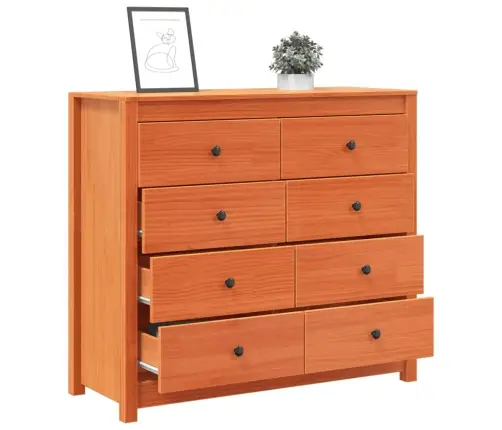 Külgkapp, Vahapruun, 100 X 40 X 90 cm Männipuit