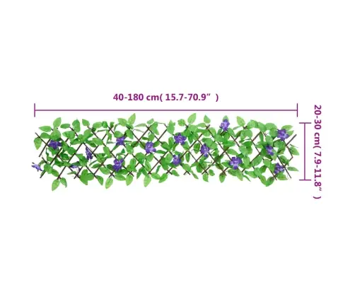 Kunst Luuderohuga Pikendatav Võre 5 Tk, Roheline, 180X20 Cm