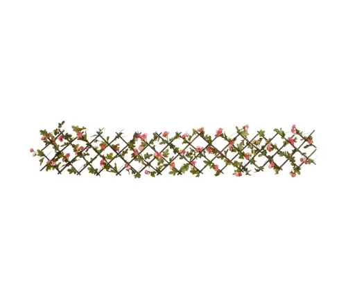 Mākslīgās Efejas Špalera, Paplašināma, 5 Gab., Rozā, 180X20 Cm Vidaxl